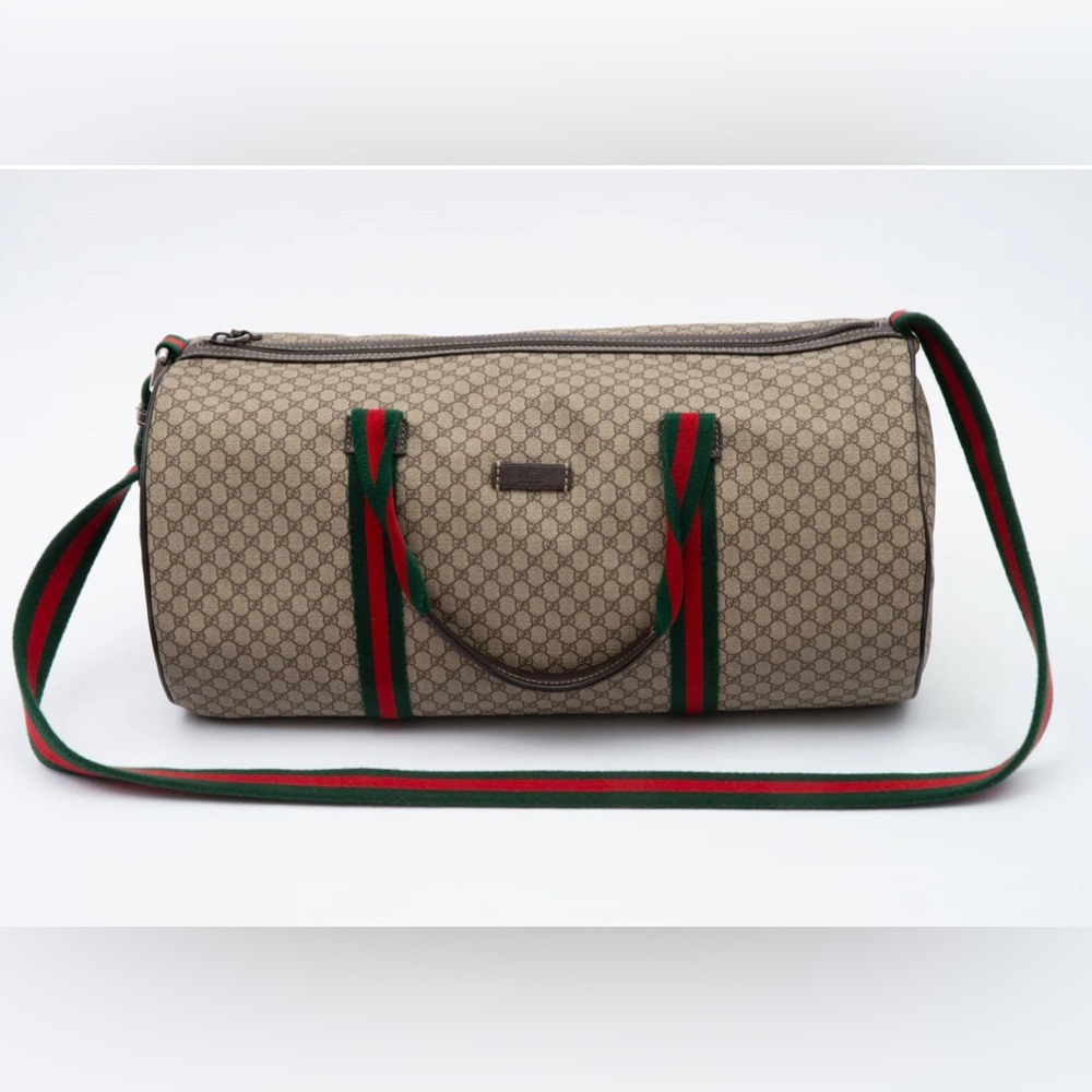 🌟Gucci GG Web Mini Duffle 🌟Great Vintage Condition 🌟 Comes with Gucci Box